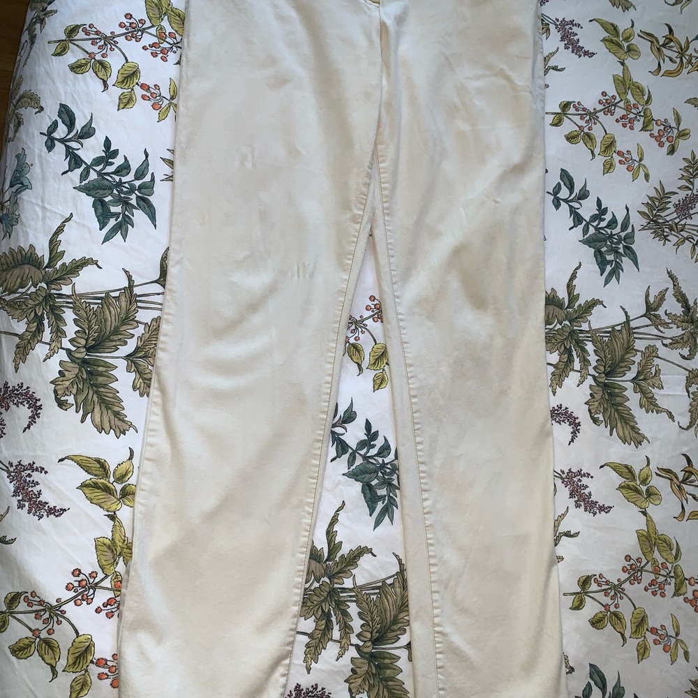 Eileen Fisher Cream Skinny Jeans